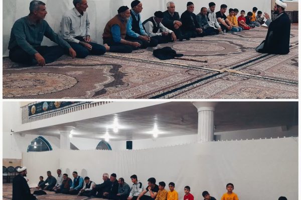 شرکت پررنگ بچه های مسجد در نمازهای جماعت+تصاویر